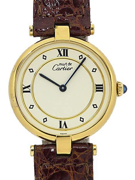 cartier w1001953 sell|Cartier Mast Vandom Vermeil Lm W1001953 Quartz No.5491 .